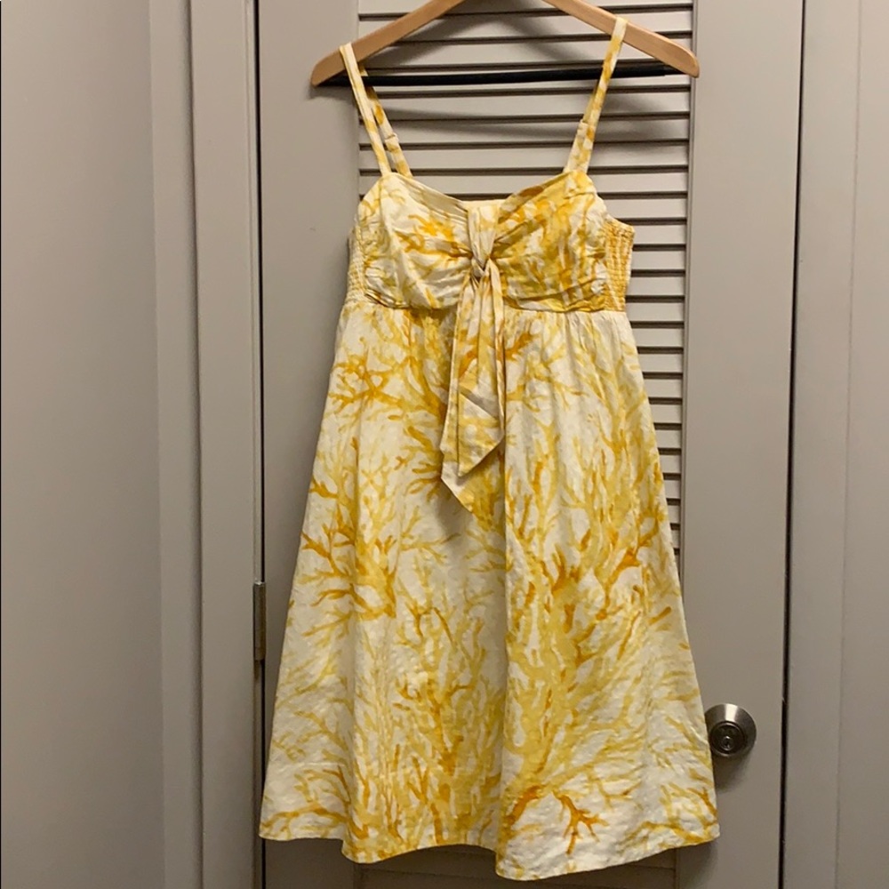 Coral reef dress Anthropologie